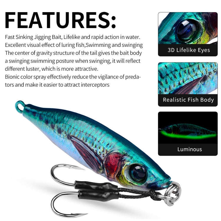 PROBEROS  LF136 Fishing Lure 3D Spray Painted Imitation Bait Long Casting Freshwater Fishing Warb...