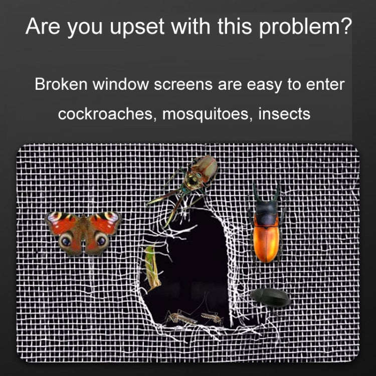 5cm x 5m Door Curtain Mosquito Net Screen Window Anti-Mosquito Repair Subsidy(Black)