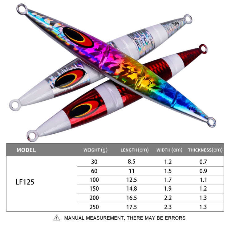 PROBEROS F125 Jogging Steelhead Deep Sea Boat Fishing Lure Rapid Sinking Sea Fishing Fake Bait, S...