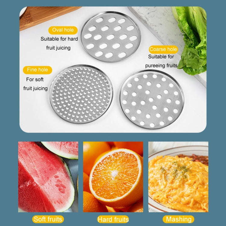Stainless Steel Potato Press Manual Juicer Vegetable And Fruit Squeezer, Model: SJ-04 Side Hole Red