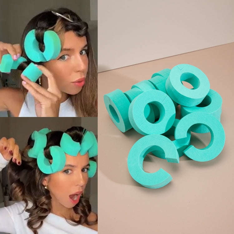 12pcs /Pack Small C-Shape Portable Hair Curler Beauty Fluffy No Heat No Harm Hair Sleeping Hair R...