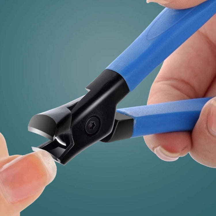 Large Opening For Thick And Hard Nail Clippers Anti-Splash Nail Scissors(Blue)