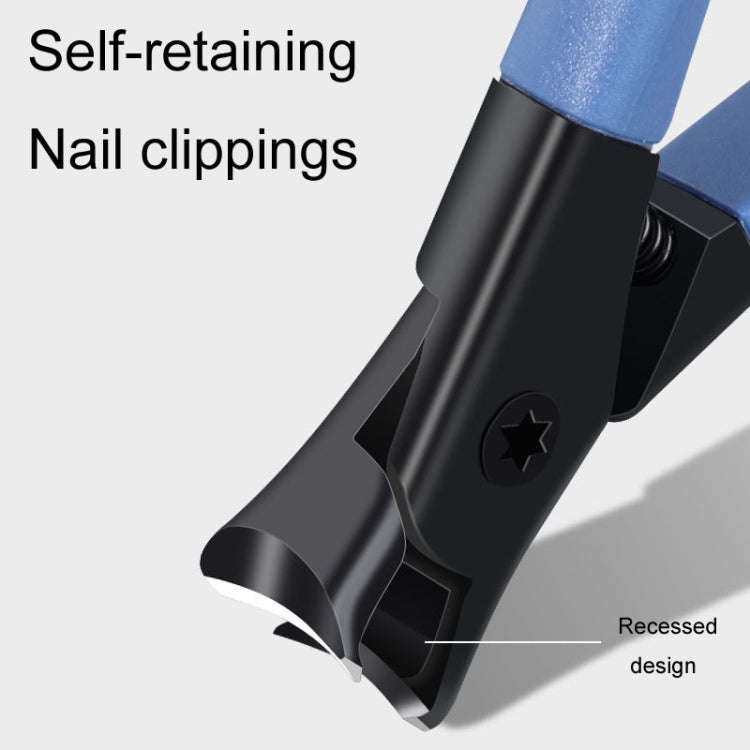 Large Opening For Thick And Hard Nail Clippers Anti-Splash Nail Scissors(Blue)