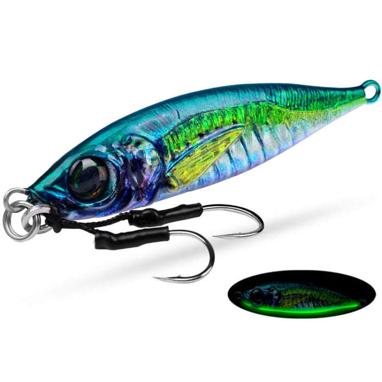PROBEROS LF137 3D Spray Painted Bionic Lure Warp Bass Leader Fish Long Casting Freshwater Sea Lum...