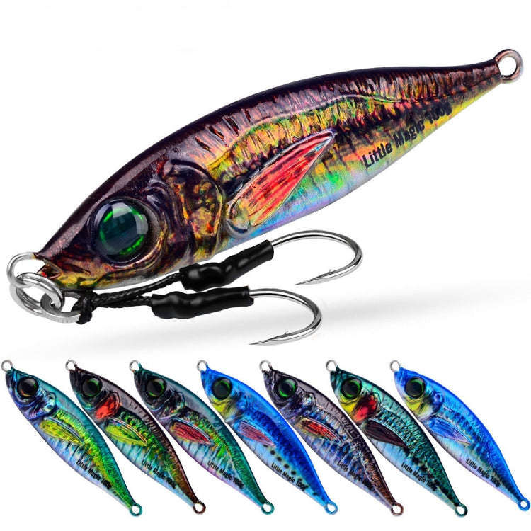 PROBEROS LF137 3D Spray Painted Bionic Lure Warp Bass Leader Fish Long Casting Freshwater Sea Lum...