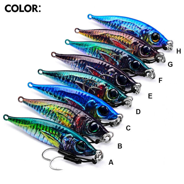 PROBEROS LF137 3D Spray Painted Bionic Lure Warp Bass Leader Fish Long Casting Freshwater Sea Lum...