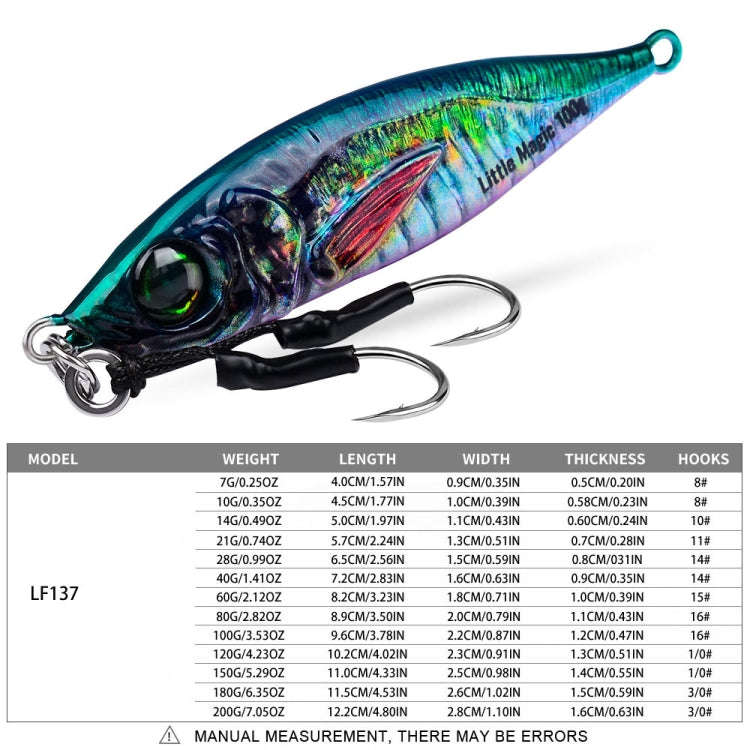 PROBEROS LF137 3D Spray Painted Bionic Lure Warp Bass Leader Fish Long Casting Freshwater Sea Lum...