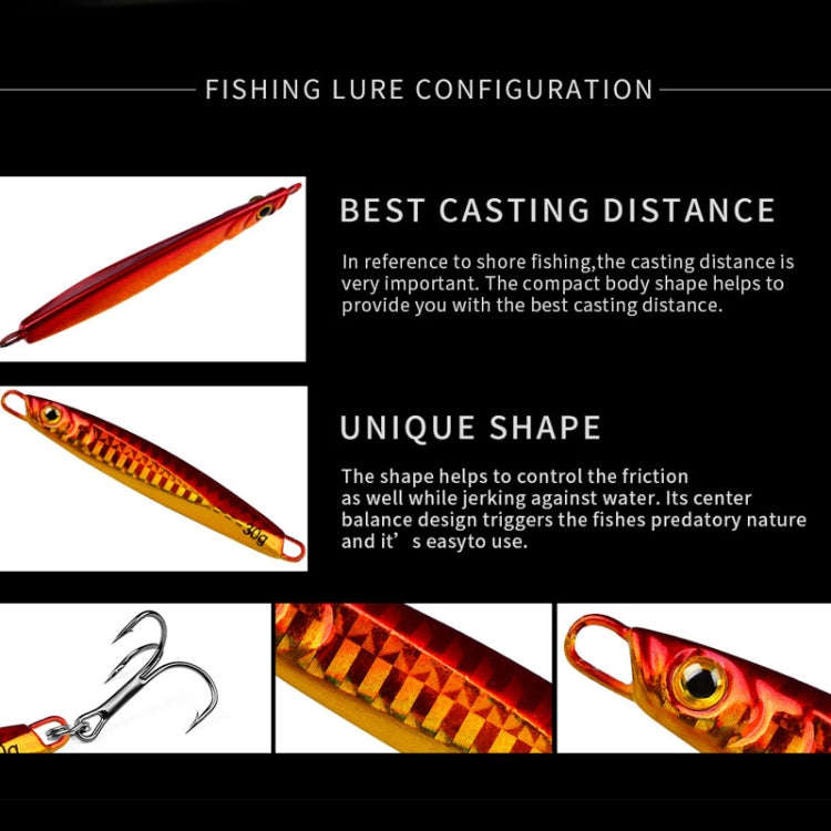 PROBEROS LF128 Long Casting Lure Iron Plate Lead Fish Freshwater Sea Fishing Warp Bass Metal Sequ...