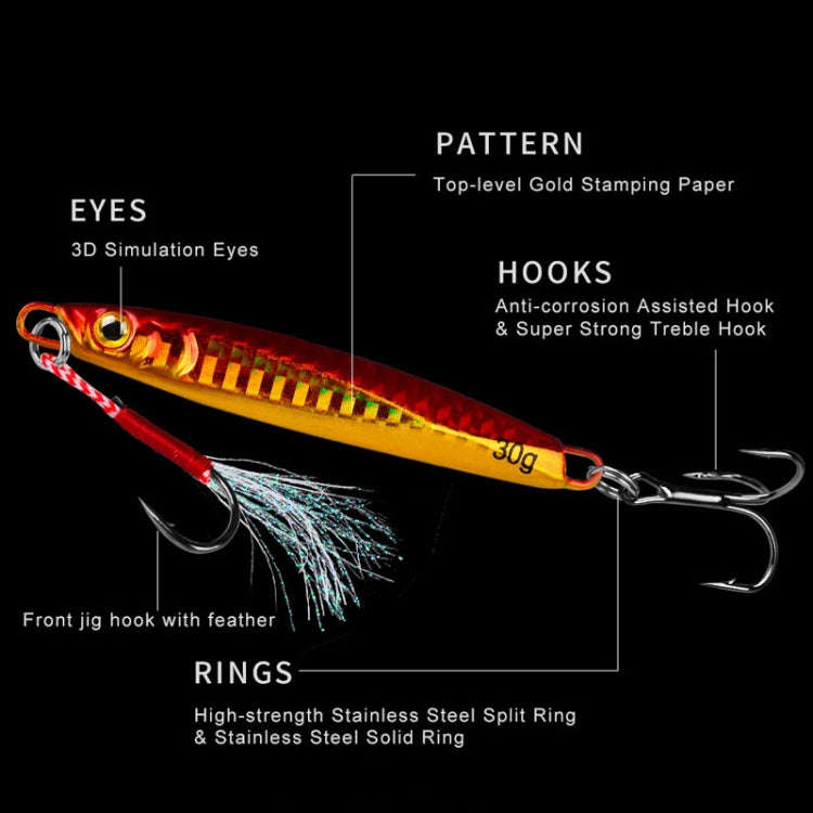PROBEROS LF128 Long Casting Lure Iron Plate Lead Fish Freshwater Sea Fishing Warp Bass Metal Sequ...