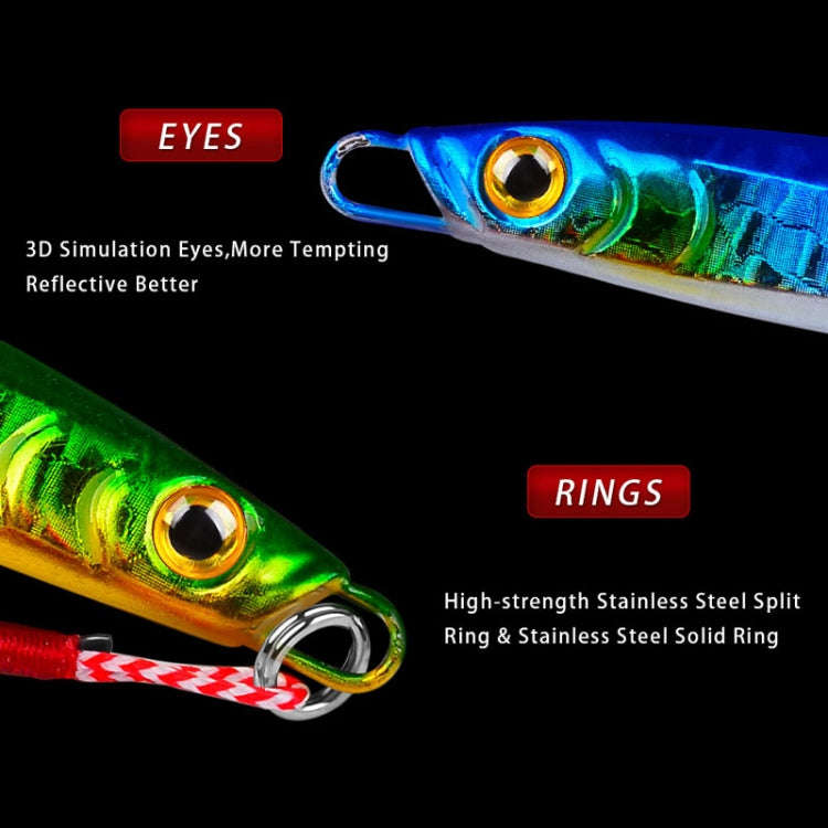 PROBEROS LF128 Long Casting Lure Iron Plate Lead Fish Freshwater Sea Fishing Warp Bass Metal Sequ...