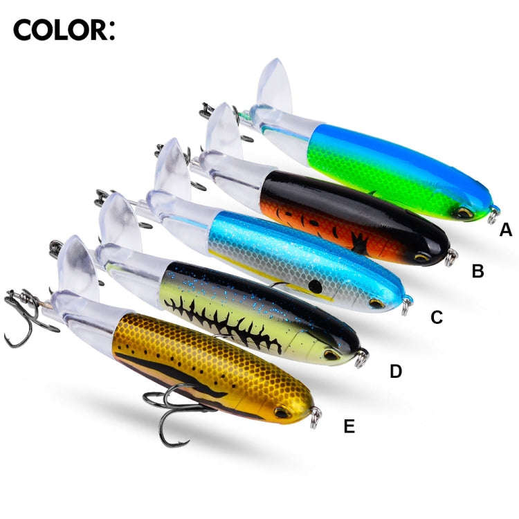 PROBEROS DW601 360 Degree Rotating Propeller Lures Topwater Tethered Tractor Floating Fake Fish B...