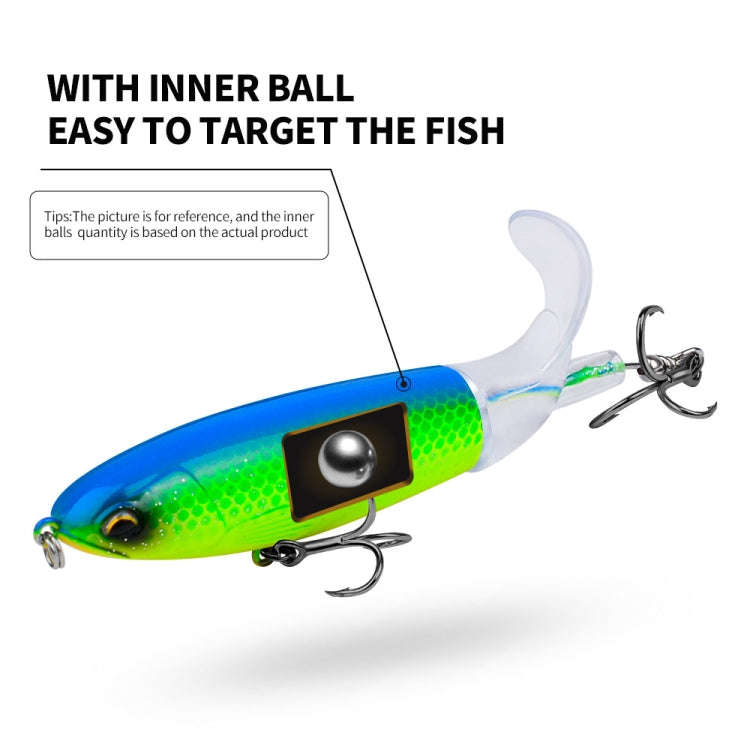 PROBEROS DW601 360 Degree Rotating Propeller Lures Topwater Tethered Tractor Floating Fake Fish B...