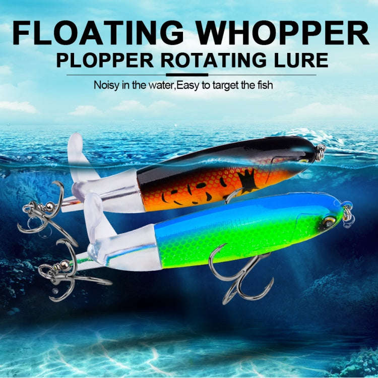 PROBEROS DW601 360 Degree Rotating Propeller Lures Topwater Tethered Tractor Floating Fake Fish B...