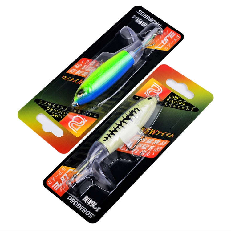 PROBEROS DW601 360 Degree Rotating Propeller Lures Topwater Tethered Tractor Floating Fake Fish B...