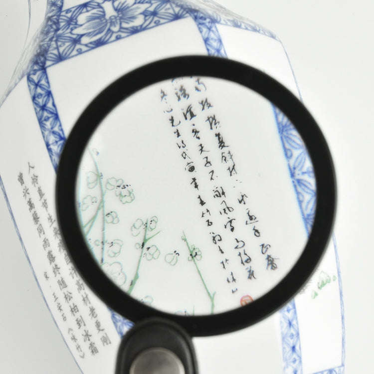 60mm 10X Folding Leather Case Magnifier Pocket Magnifying Glass