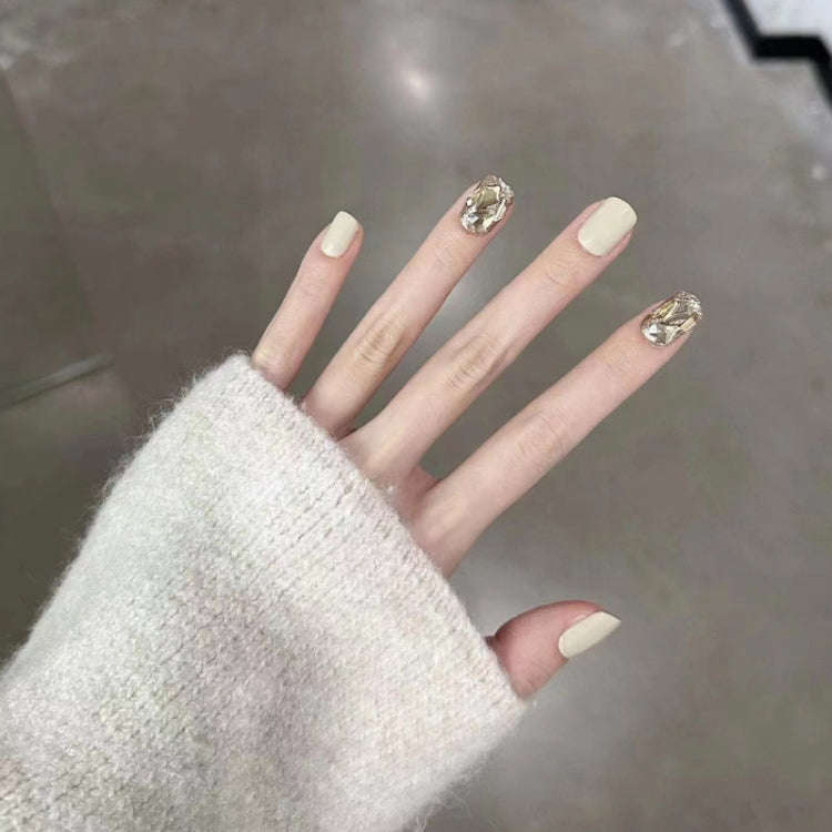 24pcs/box Handmade Nail Glitter Nail Jelly Glue Finished Patch, Color: BY99(Wear Tool Bag)