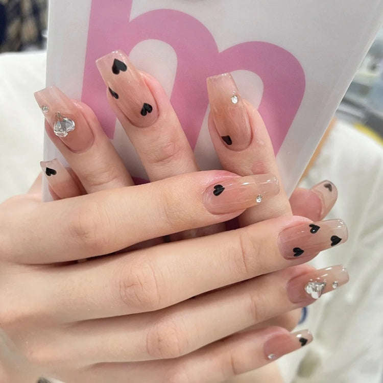 24pcs/box Handmade Nail Glitter Nail Jelly Glue Finished Patch, Color: BY61(Wear Tool Bag)