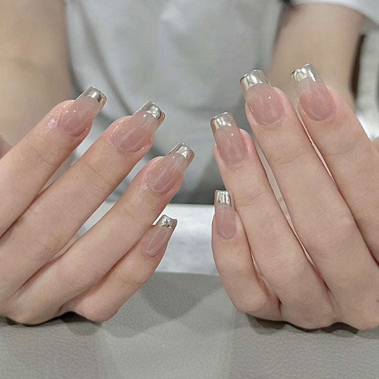 24pcs/box Handmade Nail Glitter Nail Jelly Glue Finished Patch, Color: BS2034(Wear Tool Bag)