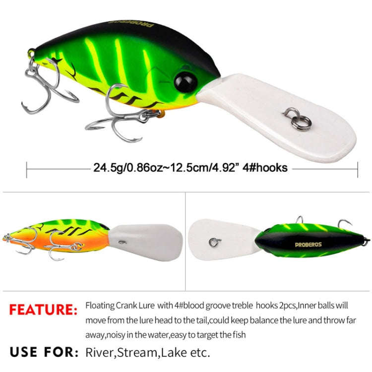 PROBEROS DW574 Bait Floating Rock Plastic Lure Small Fatty Fish Fake Bait Fishing Tackle, Size: 1...
