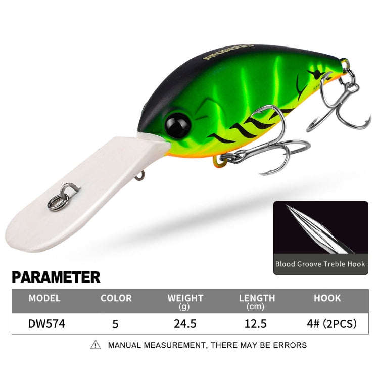 PROBEROS DW574 Bait Floating Rock Plastic Lure Small Fatty Fish Fake Bait Fishing Tackle, Size: 1...