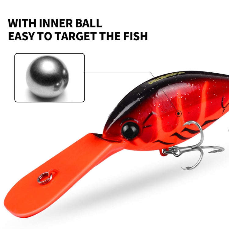 PROBEROS DW574 Bait Floating Rock Plastic Lure Small Fatty Fish Fake Bait Fishing Tackle, Size: 1...