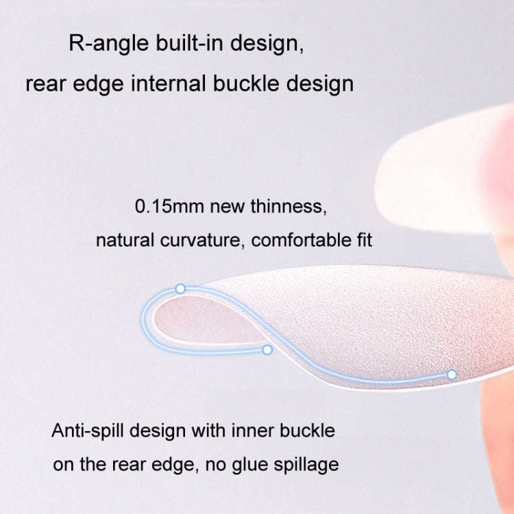 10pairs Of 100pcs/Box Frosted False Nails Artificial Tip, Shape: Long Ellipse S