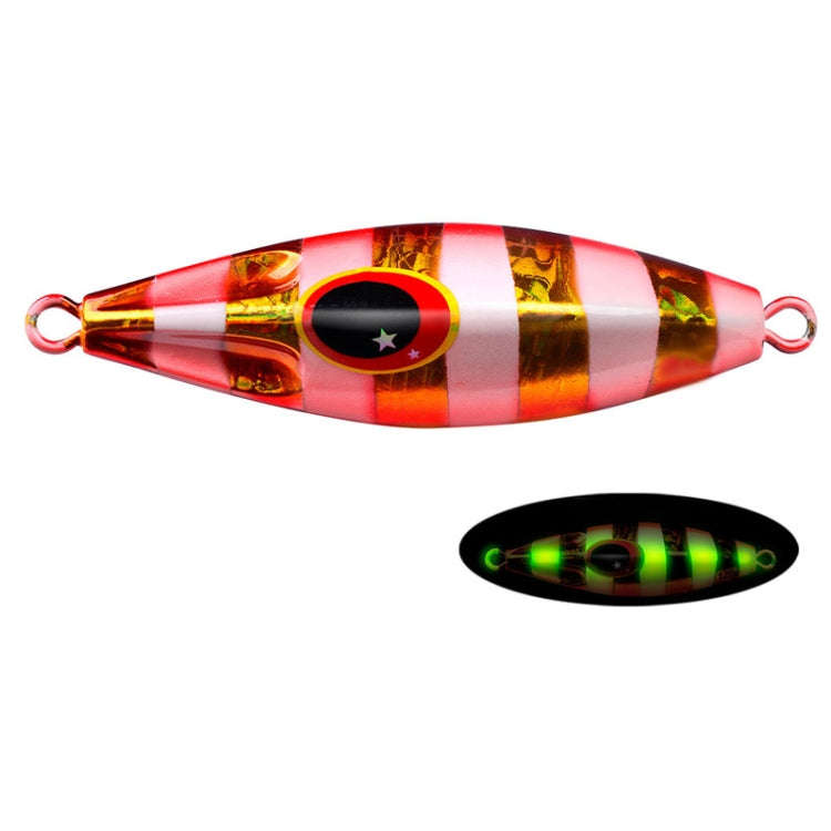 PROBEROS LF124 Deep Sea Iron Plate Lead Fish Fishing Lure Slow Sinking Rocking Luminous Boat Fish...