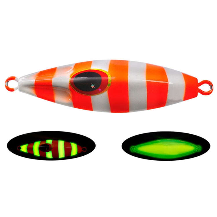 PROBEROS LF124 Deep Sea Iron Plate Lead Fish Fishing Lure Slow Sinking Rocking Luminous Boat Fish...