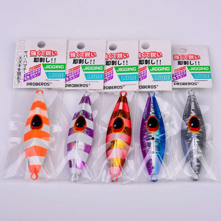 PROBEROS LF124 Deep Sea Iron Plate Lead Fish Fishing Lure Slow Sinking Rocking Luminous Boat Fish...