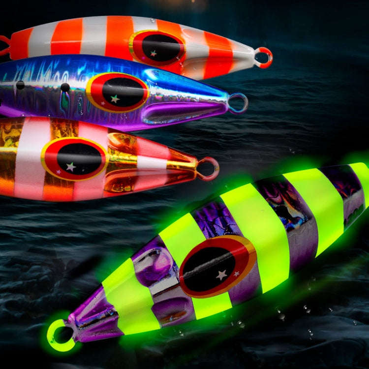 PROBEROS LF124 Deep Sea Iron Plate Lead Fish Fishing Lure Slow Sinking Rocking Luminous Boat Fish...