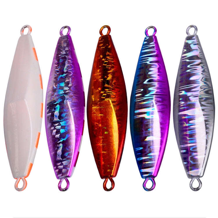 PROBEROS LF124 Deep Sea Iron Plate Lead Fish Fishing Lure Slow Sinking Rocking Luminous Boat Fish...