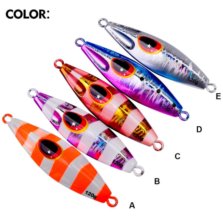 PROBEROS LF124 Deep Sea Iron Plate Lead Fish Fishing Lure Slow Sinking Rocking Luminous Boat Fish...