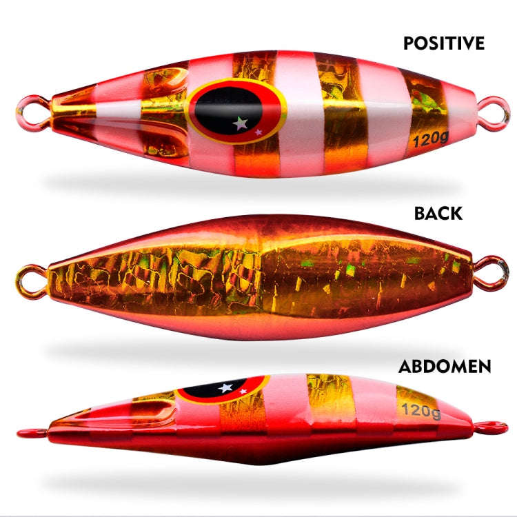 PROBEROS LF124 Deep Sea Iron Plate Lead Fish Fishing Lure Slow Sinking Rocking Luminous Boat Fish...