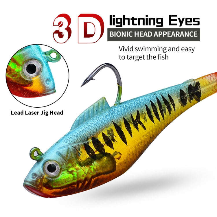 PROBEROS DW6085 Sea Bass Leadfish Soft Lure T-Tail Software Baits Sea Fishing Boat Fishing Bionic...