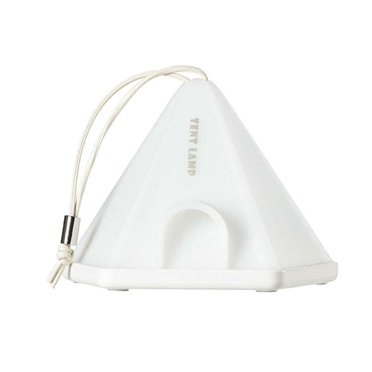 ZAY-L05 Tent-Shape USB Charging Timer Night Light Wild Camping Atmosphere Light(White)
