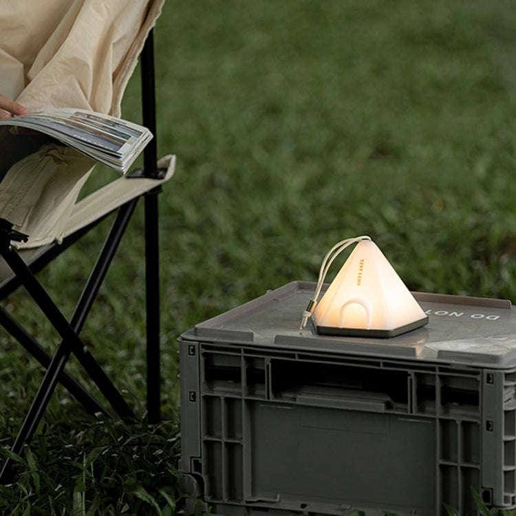 ZAY-L05 Tent-Shape USB Charging Timer Night Light Wild Camping Atmosphere Light(White)