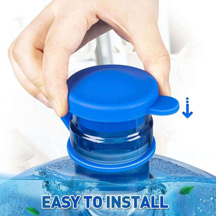 5pcs Household Bottled Water Bucket Lid Pure Water Seal Dustproof Cover(Blue)