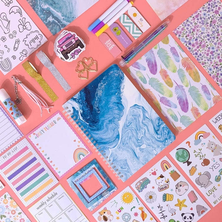 Children DIY Decorative Handbook Scrapbook Stickers(Purple)