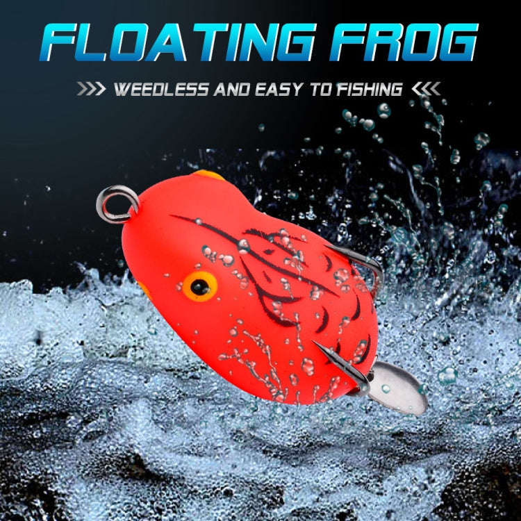 PROBEROS FR039 Mini Thunderfrog Lure Simulation Soft Bait Blackfish Fishing Lure, Size: 7g/4.5cm(...