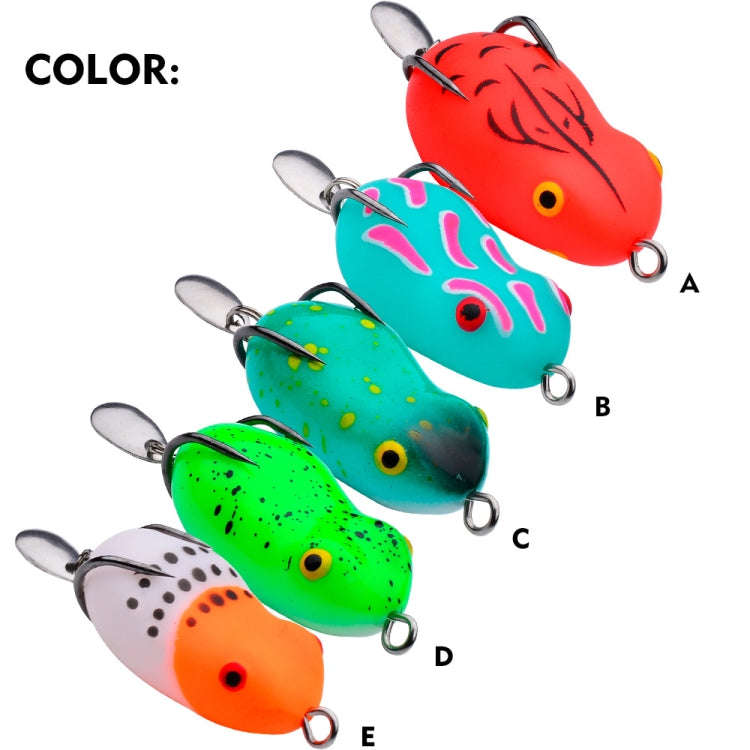 PROBEROS FR039 Mini Thunderfrog Lure Simulation Soft Bait Blackfish Fishing Lure, Size: 7g/4.5cm(...