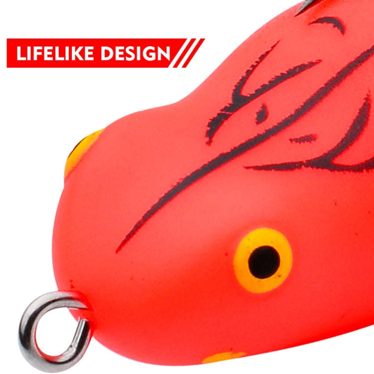 PROBEROS FR039 Mini Thunderfrog Lure Simulation Soft Bait Blackfish Fishing Lure, Size: 7g/4.5cm(...