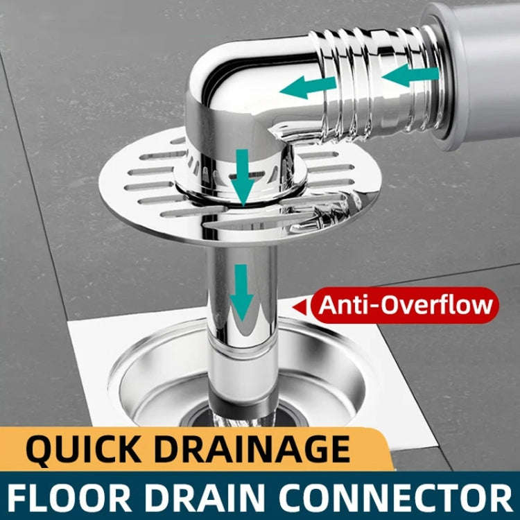 Elbow Type Washing Machine Floor Drain Joint Pipe Connector, Spec: A2