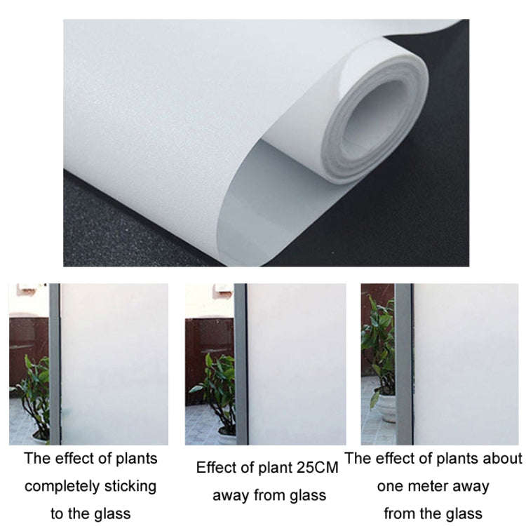 Electrostatic Frosted Anti-Peep Glass Thermal Insulation Window Film, Length: 50cm Wide/Meter(Glu...