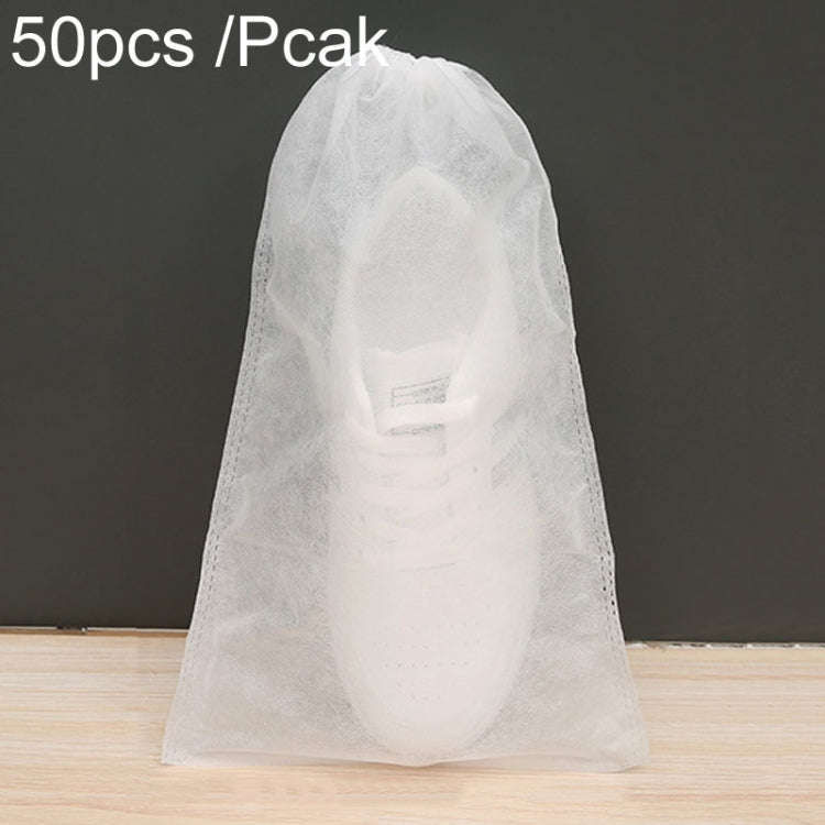 50pcs /Pack 24x38cm Small Portable Thickened Non-Woven Anti-Yellowing And Sunscreen Shoe Bag Shoe...