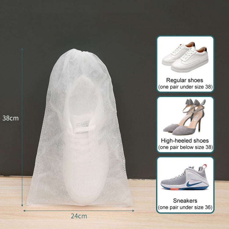 50pcs /Pack 24x38cm Small Portable Thickened Non-Woven Anti-Yellowing And Sunscreen Shoe Bag Shoe...