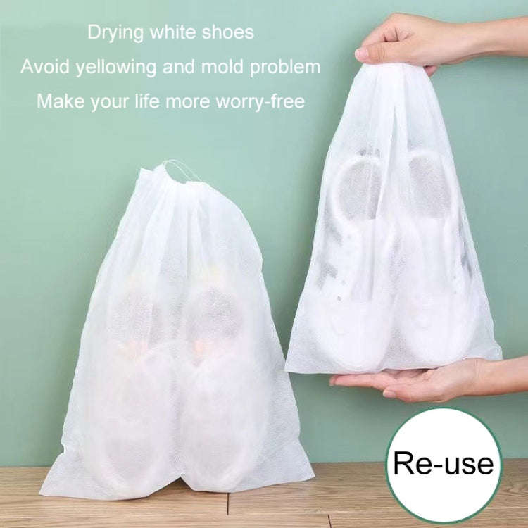 50pcs /Pack 24x38cm Small Portable Thickened Non-Woven Anti-Yellowing And Sunscreen Shoe Bag Shoe...