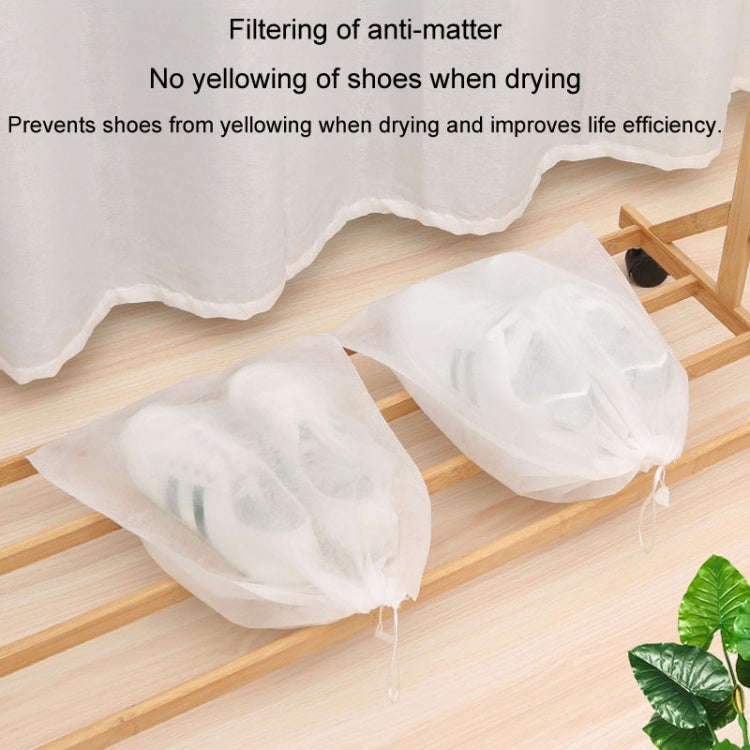 50pcs /Pack 24x38cm Small Portable Thickened Non-Woven Anti-Yellowing And Sunscreen Shoe Bag Shoe...