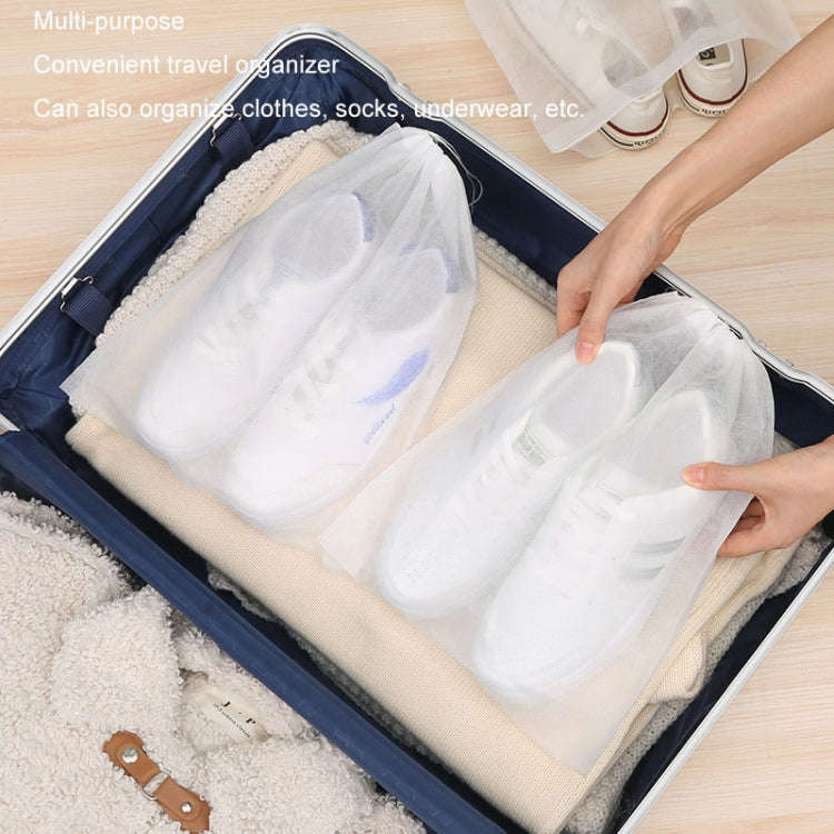 50pcs /Pack 32x38cm Middle Portable Thickened Non-Woven Anti-Yellowing And Sunscreen Shoe Bag Sho...