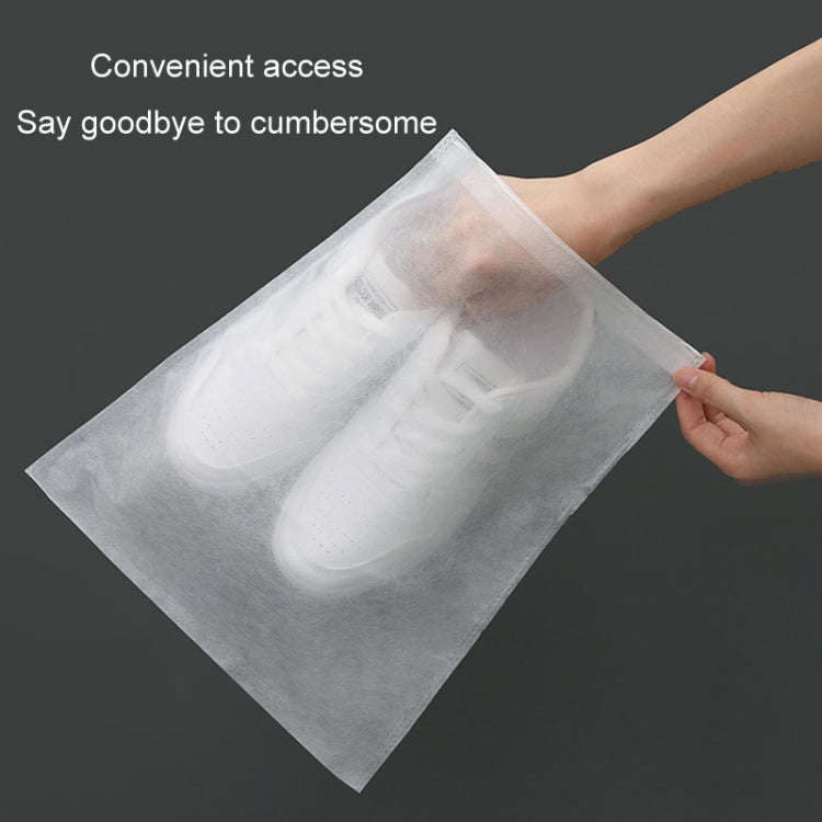 50pcs /Pack 32x38cm Middle Portable Thickened Non-Woven Anti-Yellowing And Sunscreen Shoe Bag Sho...