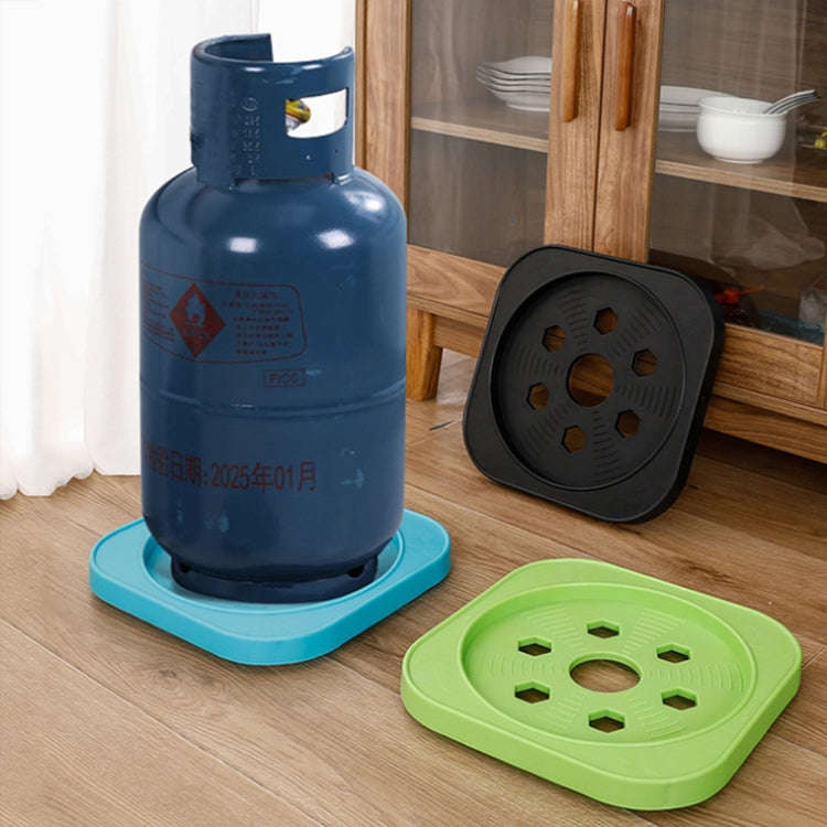 Multifunctional Kitchen Gas Bottle Storage Rack Flower Pot and Bucket Mobile Stand, Spec: Black S...